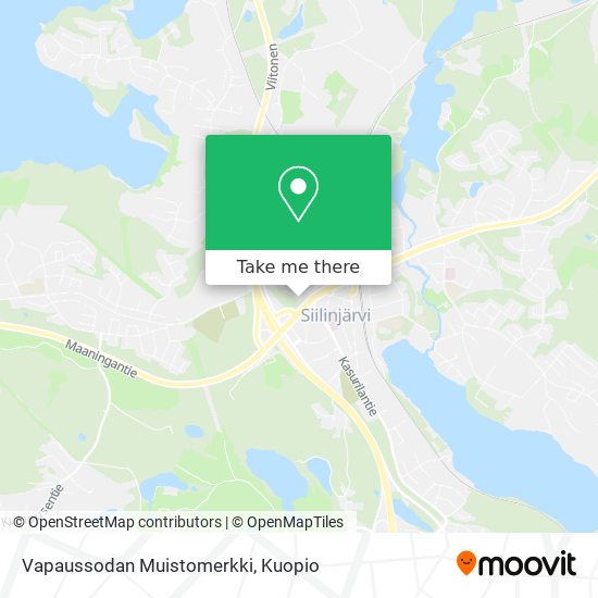 Vapaussodan Muistomerkki map