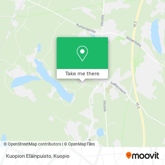 Kuopion Eläinpuisto map