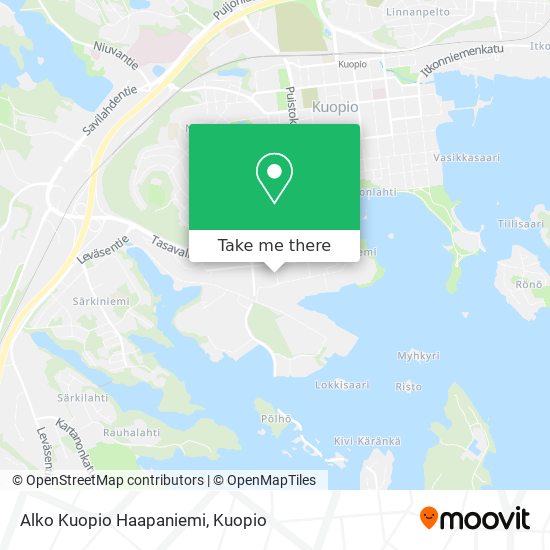 Alko Kuopio Haapaniemi map