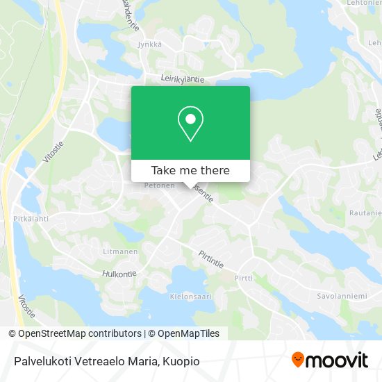 Palvelukoti Vetreaelo Maria map