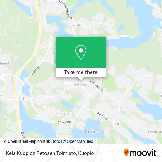 Kela Kuopion Petosen Toimisto map