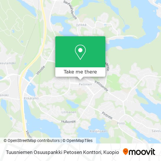 Tuusniemen Osuuspankki Petosen Konttori map