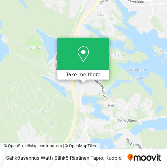 Sähköasennus Watti-Sähkö Räsänen Tapio map
