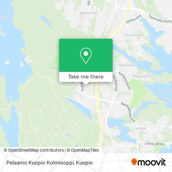 Pelaamo Kuopio Kolmisoppi map