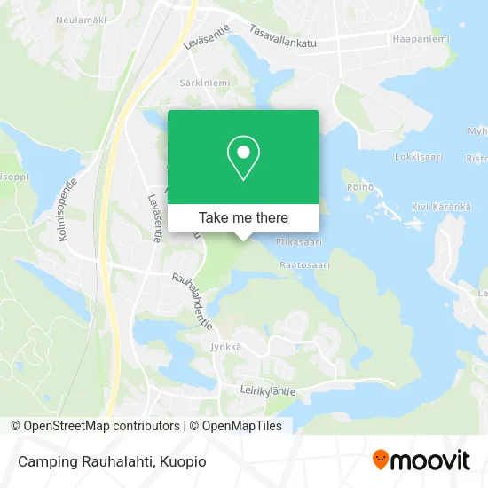 Camping Rauhalahti map