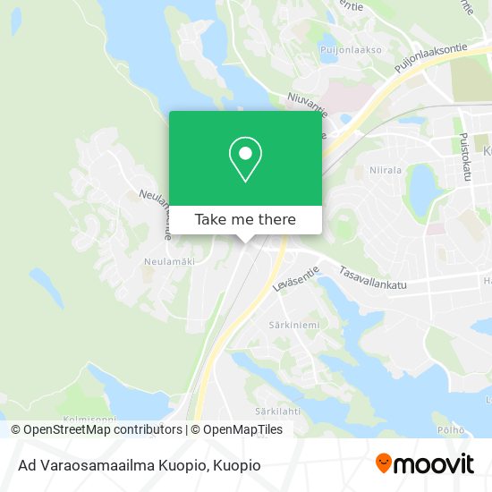 Ad Varaosamaailma Kuopio map