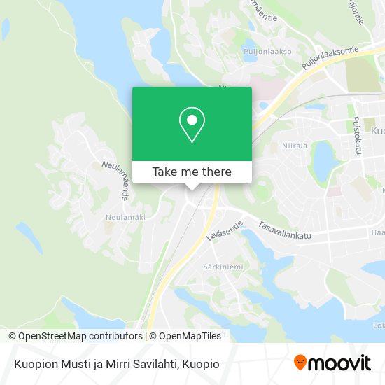 Kuopion Musti ja Mirri Savilahti map