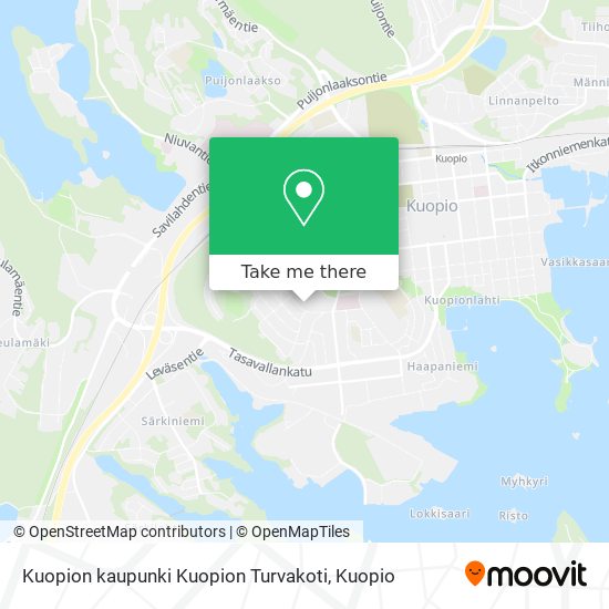 Kuopion kaupunki Kuopion Turvakoti map