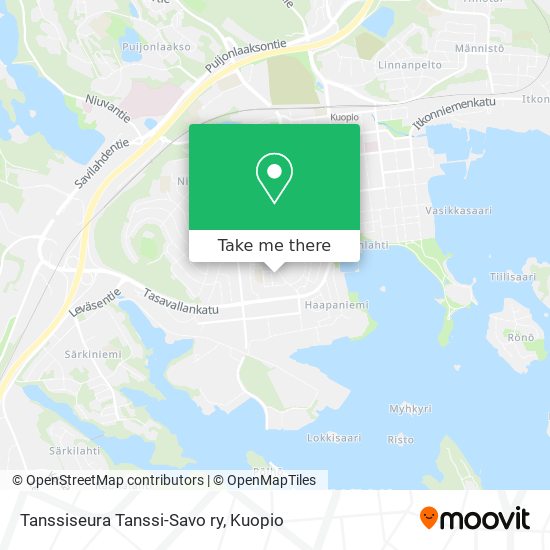 Tanssiseura Tanssi-Savo ry map