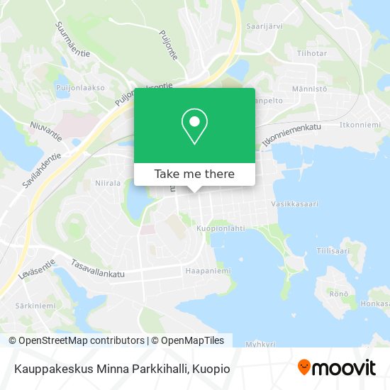 Kauppakeskus Minna Parkkihalli map