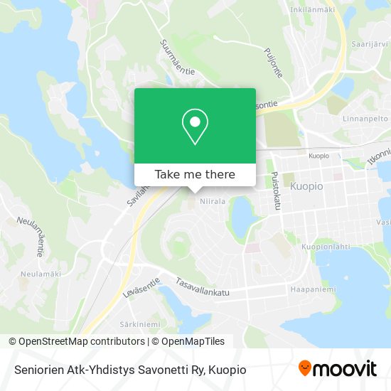 Seniorien Atk-Yhdistys Savonetti Ry map