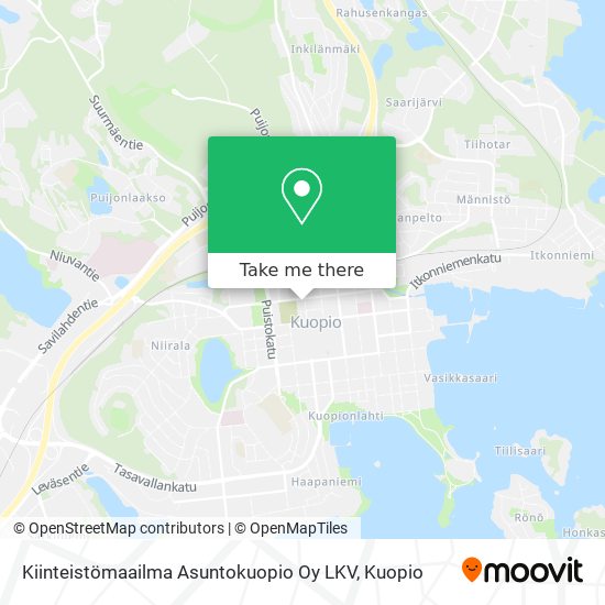 Kiinteistömaailma Asuntokuopio Oy LKV map