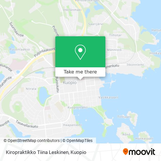 Kiropraktikko Tiina Leskinen map