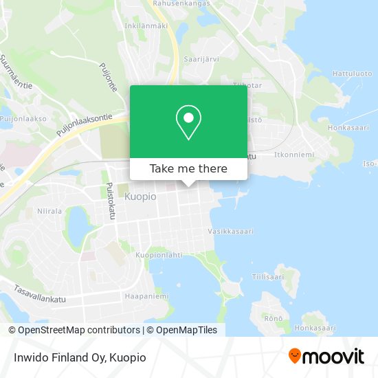 Inwido Finland Oy map