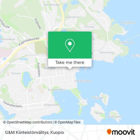 G&M Kiinteistönvälitys map