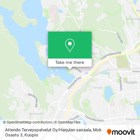 Attendo Terveyspalvelut Oy / Harjulan sairaala, Mok Osasto 3 map