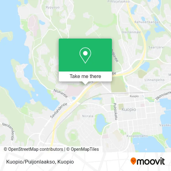 Kuopio/Puijonlaakso map