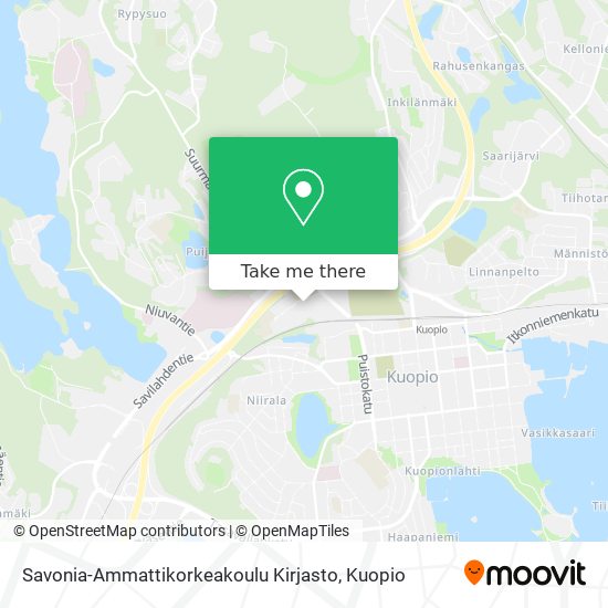 Savonia-Ammattikorkeakoulu Kirjasto map