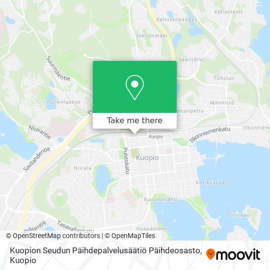 Kuopion Seudun Päihdepalvelusäätiö Päihdeosasto map