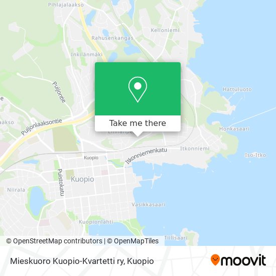 Mieskuoro Kuopio-Kvartetti ry map