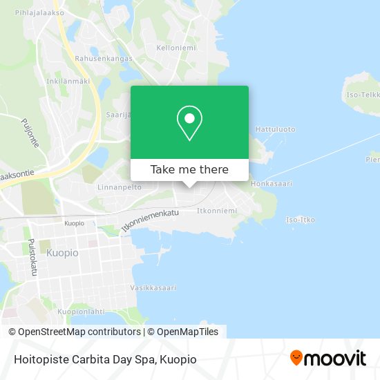 Hoitopiste Carbita Day Spa map
