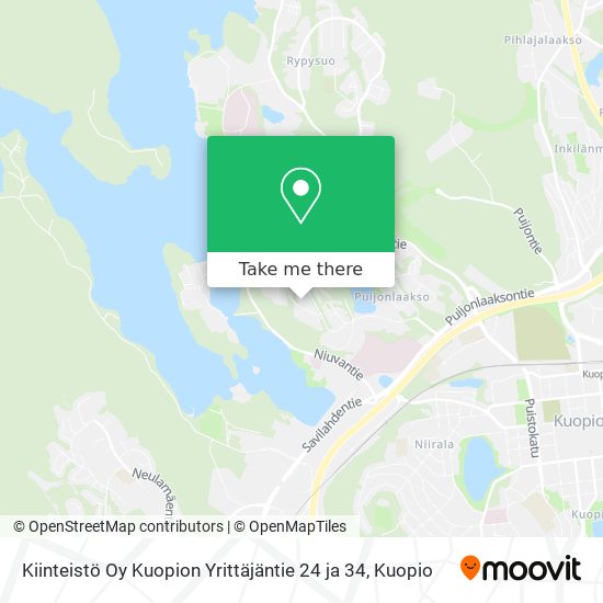 Kiinteistö Oy Kuopion Yrittäjäntie 24 ja 34 map