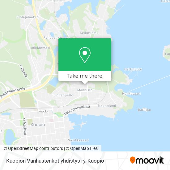 Kuopion Vanhustenkotiyhdistys ry map