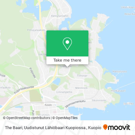 The Baari, Uudistunut Lähiöbaari Kuopiossa. map