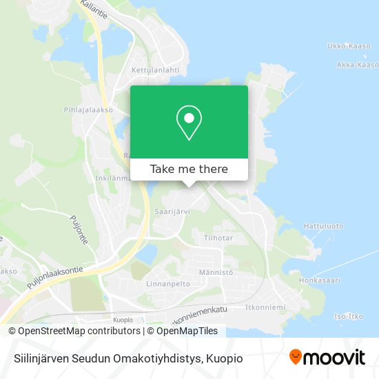 Siilinjärven Seudun Omakotiyhdistys map