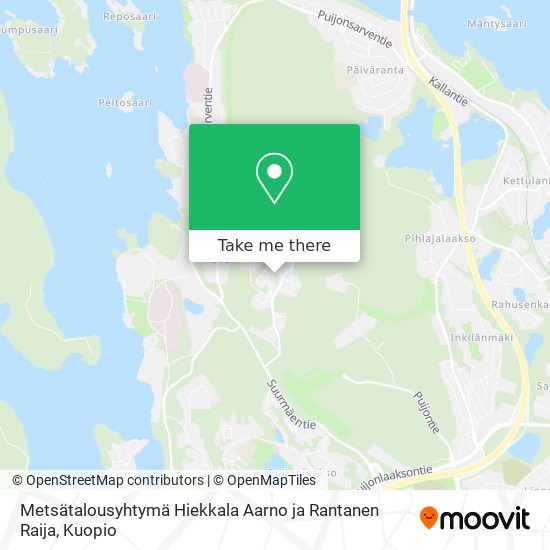Metsätalousyhtymä Hiekkala Aarno ja Rantanen Raija map