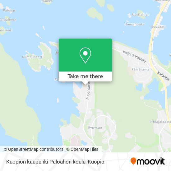Kuopion kaupunki Paloahon koulu map