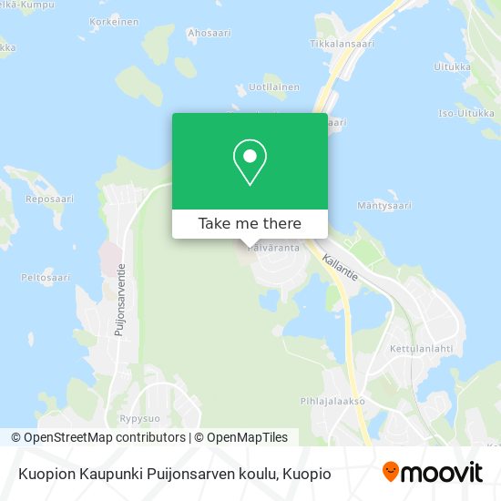 Kuopion Kaupunki Puijonsarven koulu map