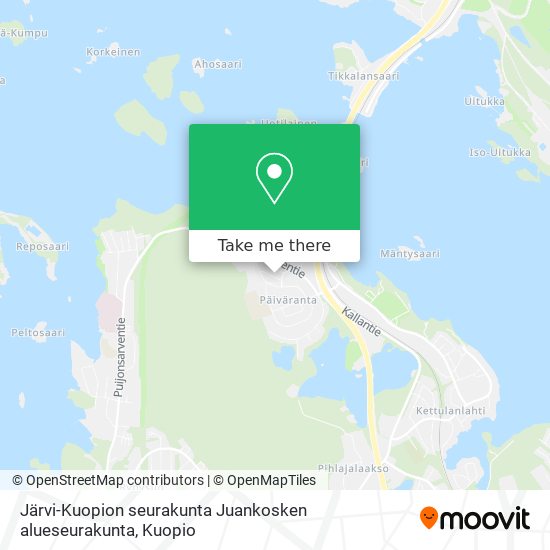 Järvi-Kuopion seurakunta Juankosken alueseurakunta map