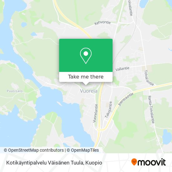 Kotikäyntipalvelu Väisänen Tuula map