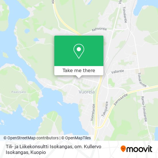 Tili- ja Liikekonsultti Isokangas, om. Kullervo Isokangas map