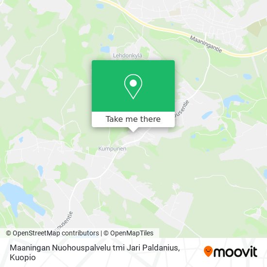 Maaningan Nuohouspalvelu tmi Jari Paldanius map