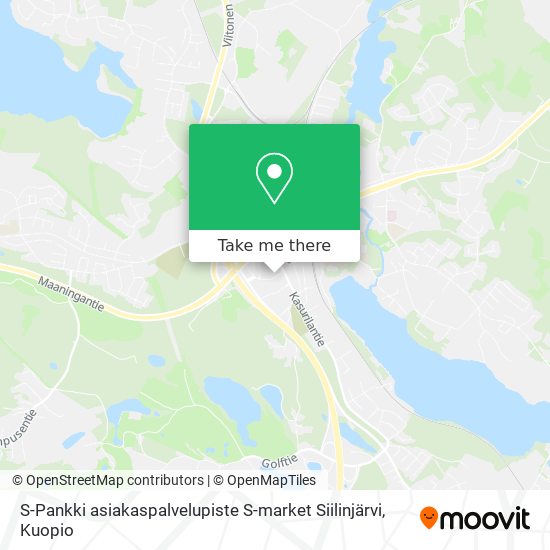 S-Pankki asiakaspalvelupiste S-market Siilinjärvi map