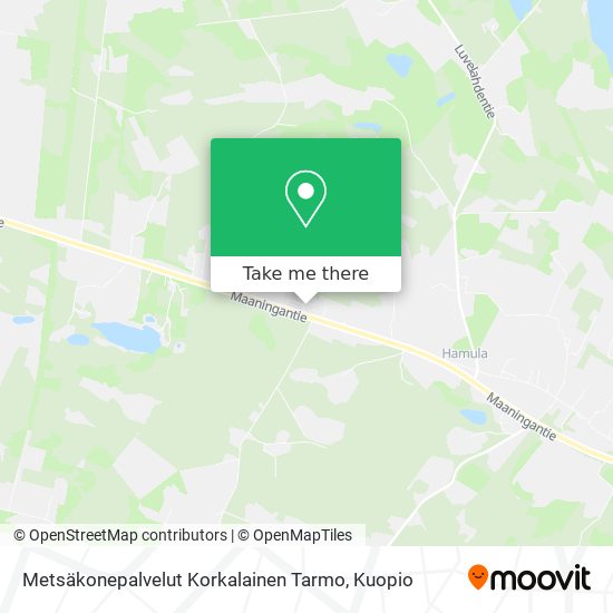 Metsäkonepalvelut Korkalainen Tarmo map