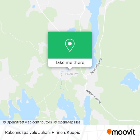 Rakennuspalvelu Juhani Pirinen map