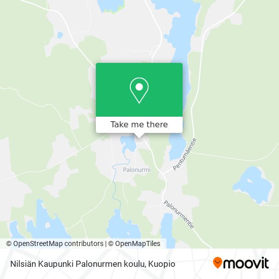 Nilsiän Kaupunki Palonurmen koulu map