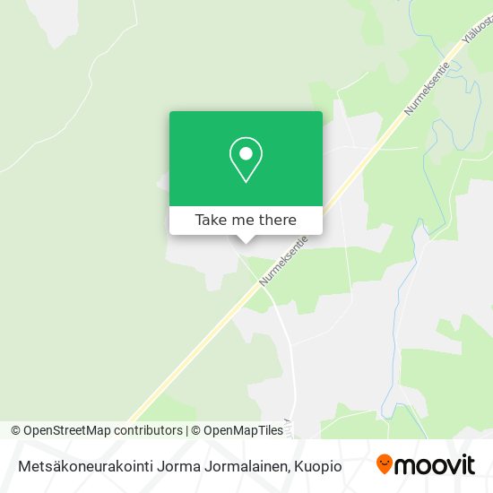 Metsäkoneurakointi Jorma Jormalainen map