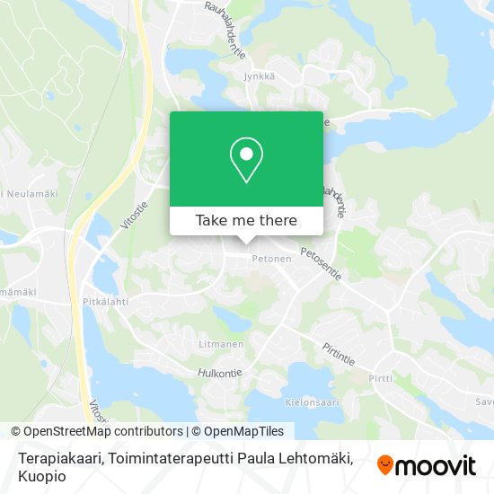 Terapiakaari, Toimintaterapeutti Paula Lehtomäki map