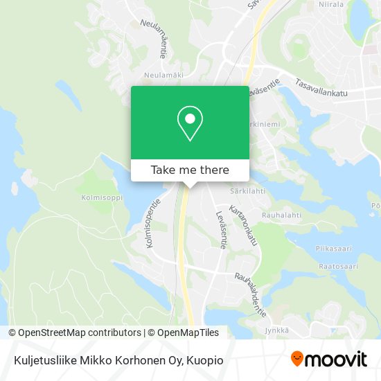 Kuljetusliike Mikko Korhonen Oy map