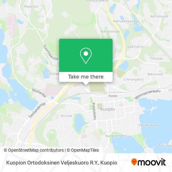 Kuopion Ortodoksinen Veljeskuoro R.Y. map