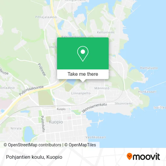 Pohjantien koulu map