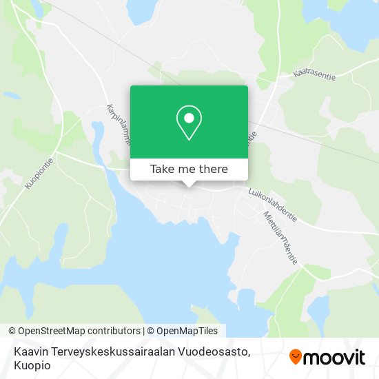 Kaavin Terveyskeskussairaalan Vuodeosasto map