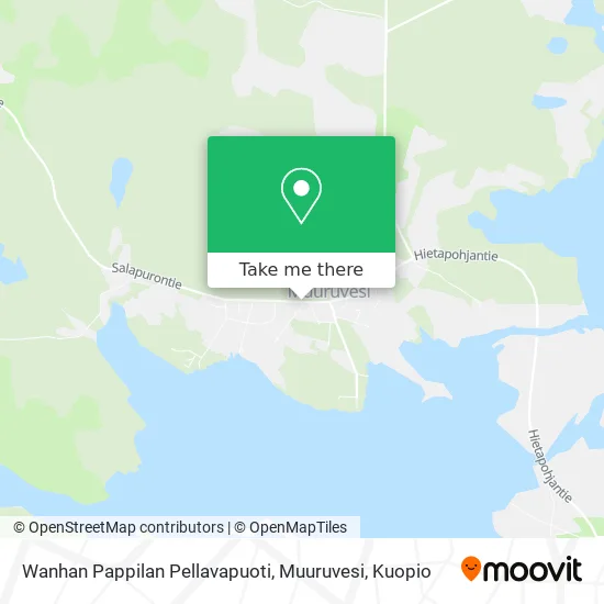 Wanhan Pappilan Pellavapuoti, Muuruvesi map