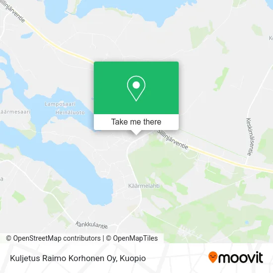 Kuljetus Raimo Korhonen Oy map