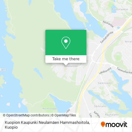 Kuopion Kaupunki Neulamäen Hammashoitola map