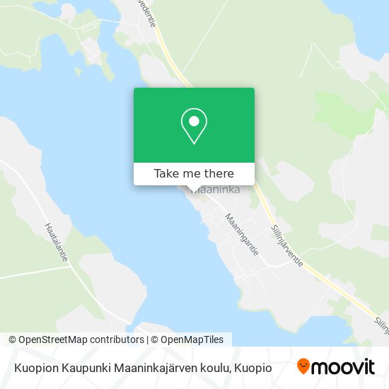 Kuopion Kaupunki Maaninkajärven koulu map